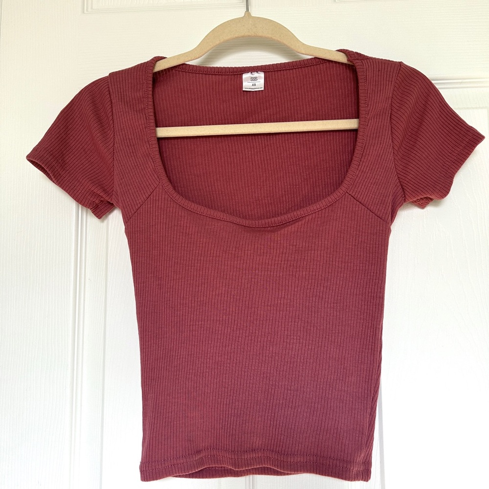 SSS Burgundy Crop Top